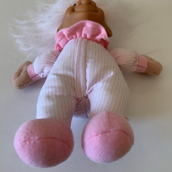 Vintage Russ Troll Doll - Baby w/ Pink Hair & Clothes - Plastic - Picture 8 of 11